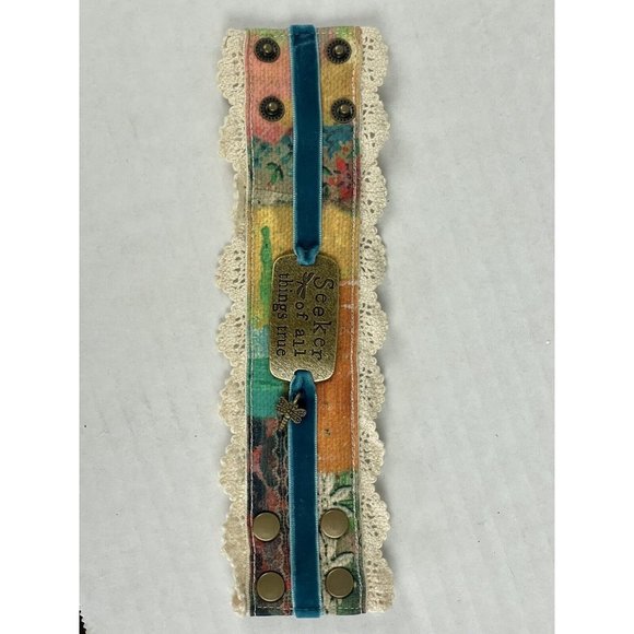 Kelly Rae Roberts Seeker of All Things True Cuff Bracelet from Demdaco - Picture 1 of 7